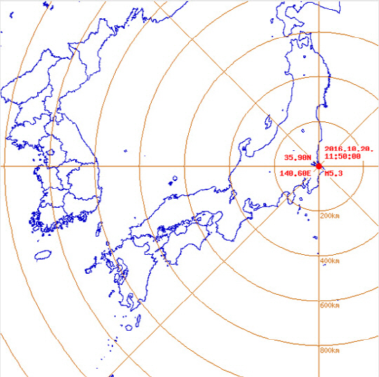 일본 지진 5.3규모, 일본의 중심 ‘도쿄 동경 신칸센 철도 운행 중단’ 크게 흔들려
