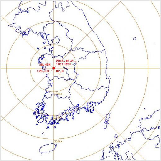 충남 청양서 규모 2.0 지진 발생 “규모가 작아 피해는 없을 것으로 보인다”