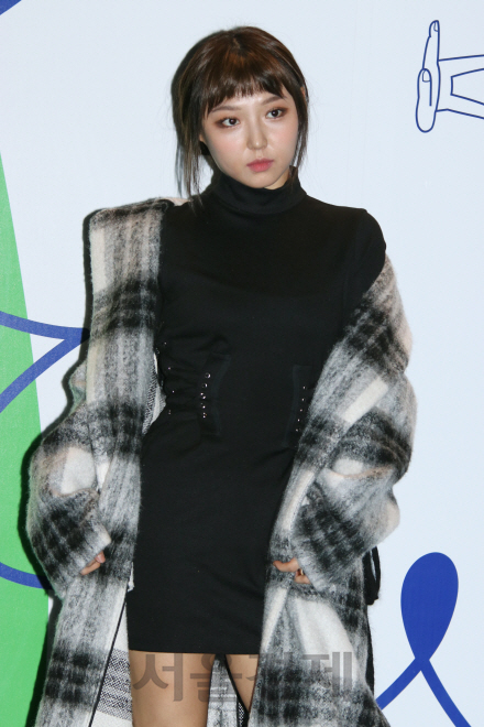미쓰에이 민이 ‘2017 S/S 헤라 서울패션위크(HERA Seoul Fashion week)’ 카이 컬렉션에 참석해 포토타임을 갖고 있다.