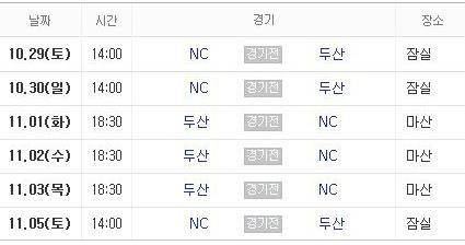 KBO, 두산 베어스-NC 다이노스 한국시리즈 입장권 예매 ‘26일 오후 2시부터’