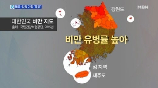 섬 산간 지역 비만율 높아, 인천 옹진군 10년 동안 가장 많이 올라 ‘이유는’