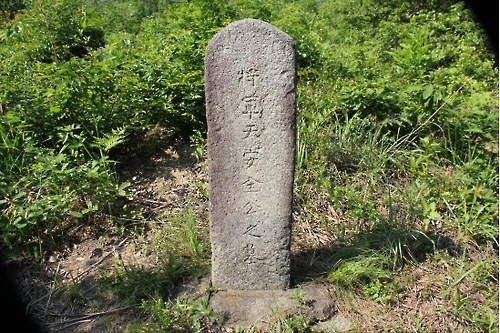 그동안 ‘전봉준 장군’의 것으로 추정되온 비석의 모습 /연합뉴스