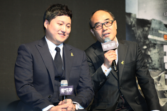 /9일 오전 압구정 CGV에서 영화 ‘판도라’ 기자간담회가 열렸다.