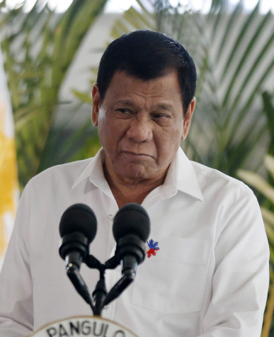 두테르테 필리핀 대통령/AP연합뉴스