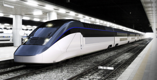 현대로템이 개발을 추진하고 있는 한국형 2층 고속열차 조감도./사진제공=현대로템