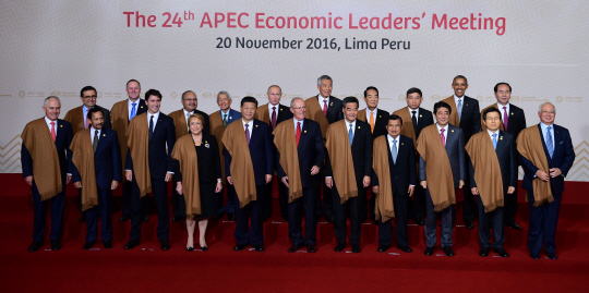APEC '자유무역주의 지키겠다' 트럼프發 보호무역 배격 재천명