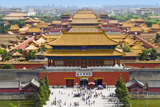 궁궐이라기 보다 하나의 도시로 불릴 만한 규모인 중국의 자금성 /사진제공=한겨레출판