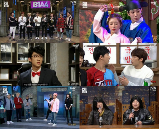 tvN ‘SNL8’ X B1A4, 환상적인 만남 통했다!
