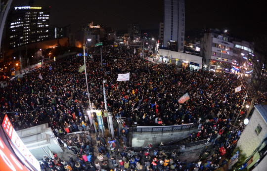 26일 진행된 5차 촛불집회/사진공동취재단