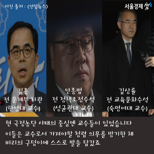[카드뉴스] '최순실 국정농단'으로 비춰본 '교수의 정치'