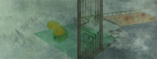 이은실 ‘중립적 공간’, 170x450cm, 2008년작  /사진제공=금호미술관