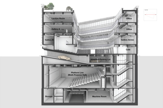 [건축과 도시] 좁은 대지위에 놓인 비움의 건축…'플랫폼엘 컨템포러리 아트센터'