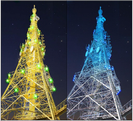 부산 황령산 LED 경관조명 설치 사업이 이달 중 공사에 들어가 내년 4월 준공될 예정이다. /사진제공=부산시