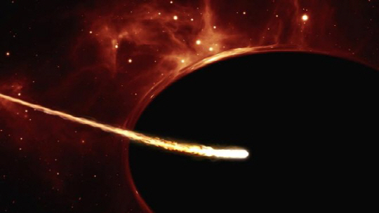 퀸스대학의 연구진들이 초거대 덩치의 블랙홀을 가깝게 지나치던 태양 크기의 별이 산산조각 난다는 사실을 밝혀냈다. /사진=BBC