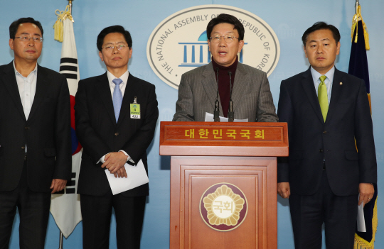 권성동 법사위원장, 탄핵심판소추위원단 관련 회견./연합뉴스