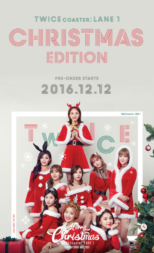 트와이스, 'TWICEcoaster : LANE 1' 크리스마스 에디션 선주문 11.5만장 기록