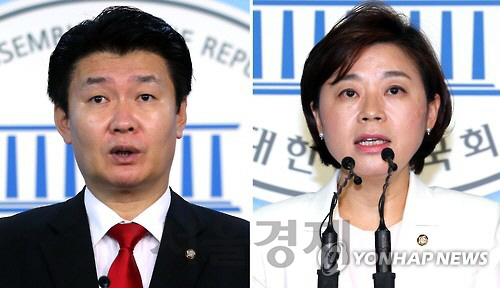 새누리당 정용기(왼쪽)·김정재 원내대변인