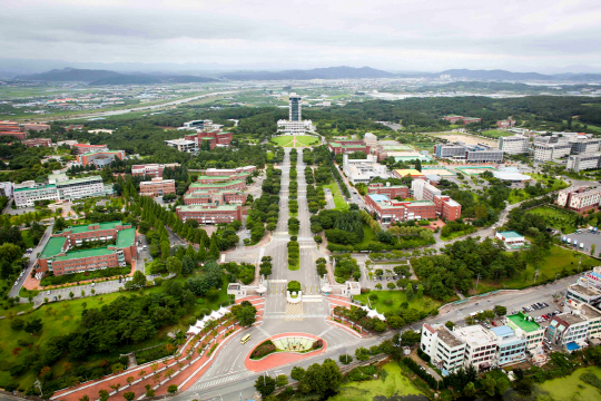 대구대학교 캠퍼스 전경.