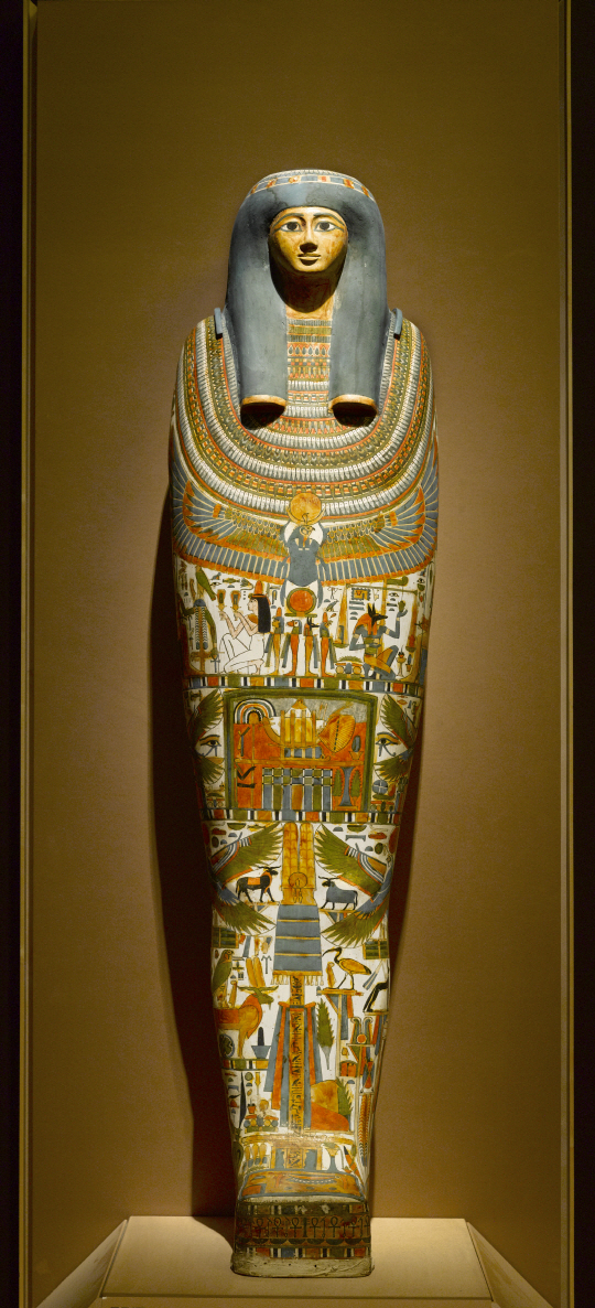 기원전 700~650년 무렵 고대 이집트에서 미라를 보관하기 위해 제작된 내관 ‘가우트세셰뉴’. /사진제공=국립중앙박물관
