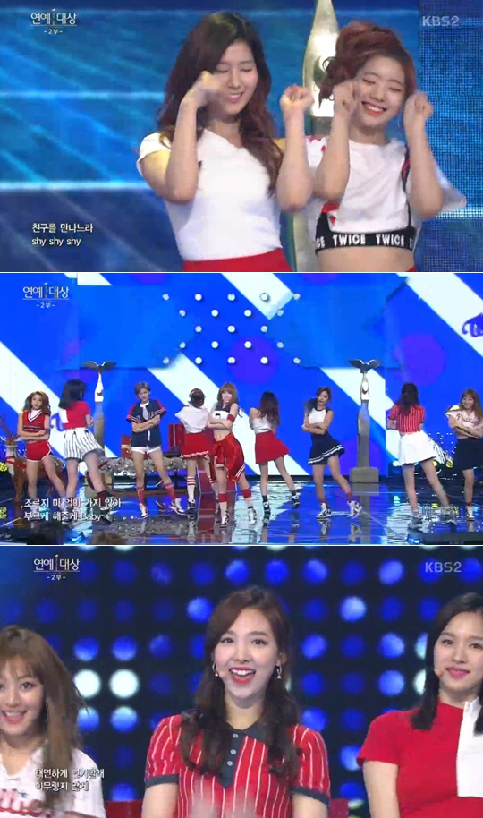 [KBS 연예대상] AOA ‘심쿵해’ 이어 트와이스 ‘Cheer Up’까지 화려한 축하와 패러디 무대