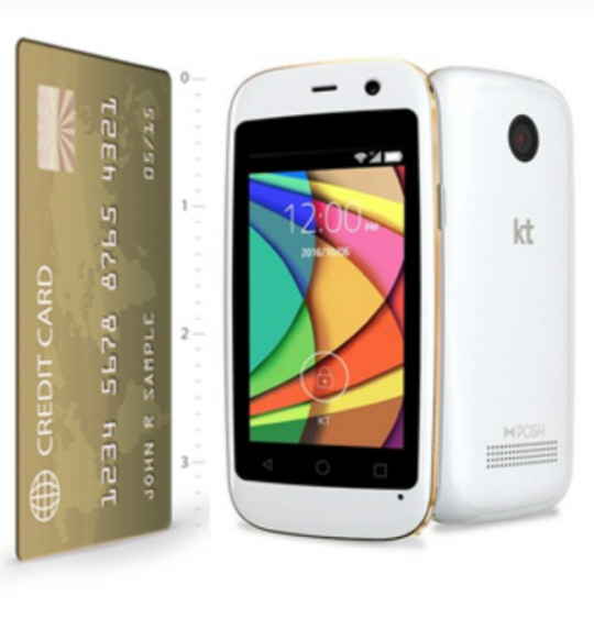 KT의 3G 전용폰 ‘미니폰’의 제품 이미지. 화면은 2.4인치이며, 보조폰으로 적합하다. /사진제공=KT