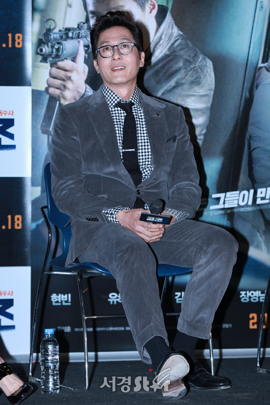 /10일 오후 서울 행당동 왕십리 CGV에서 열린 영화 ’공조‘ 스타라이브톡에서 배우 김주혁이 참석했다.