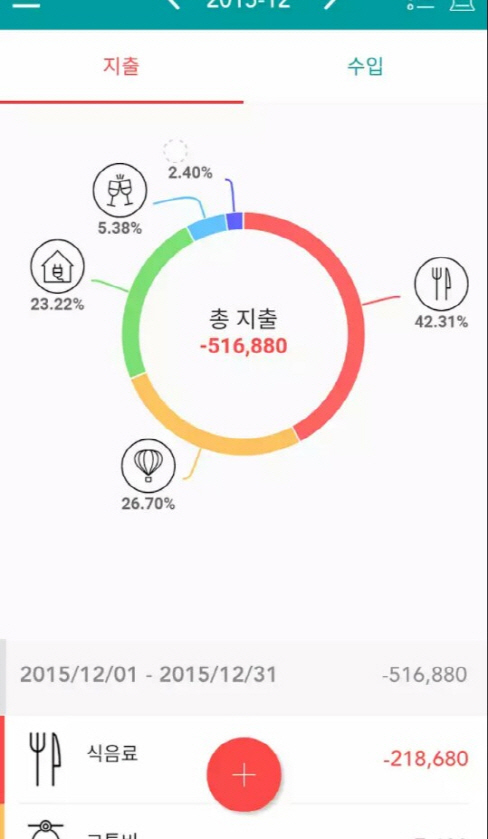 영수증만 찍으면 가계부가 자동으로 입력되는 애플리케이션 레픽 사용화면./사진=애플리케이션 캡쳐