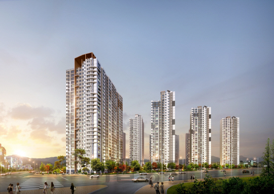 현대산업개발이 서울 중랑구 면목 3구역을 재건축해 짓는 아이파크 아파트 단지 조감도. / 사진제공=현대산업개발