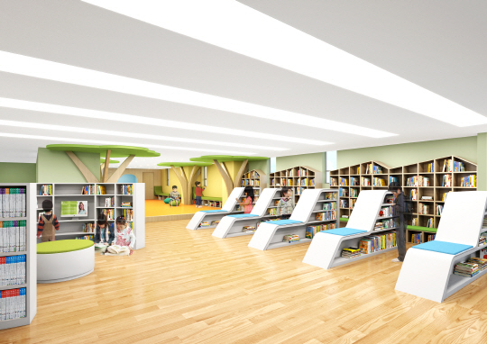 지역주민들이 사용할 수 있는 어린이도서관.