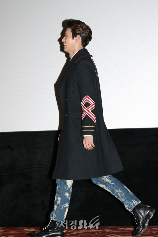 21일 열린 영화 ‘공조’ 무대인사에 배우 현빈이 참석했다.