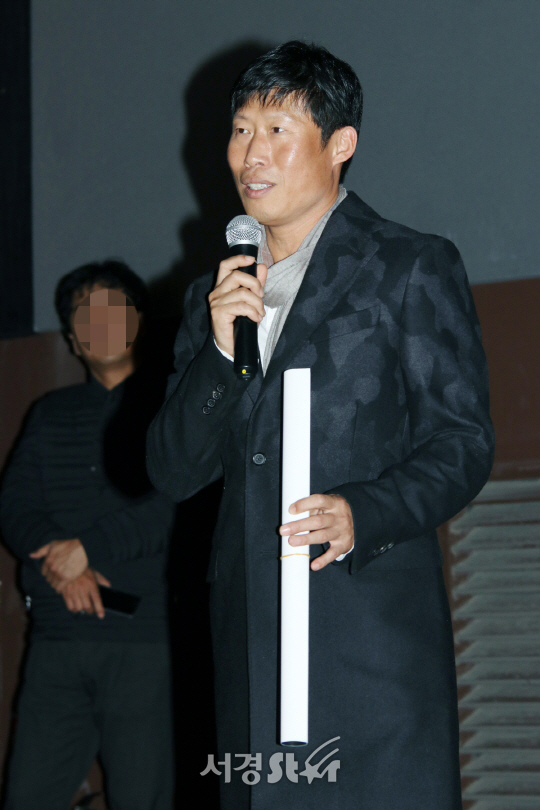 21일 열린 영화 ‘공조’ 무대인사에 배우 유해진이 참석했다.