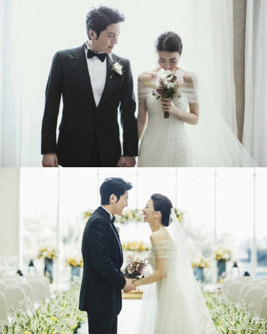 류수영 박하선, 비공개 결혼식 사진 공개…‘진짜 입이 귀에 걸렸네’