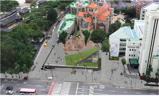 2018년 하반기 옛 국세청 별관 앞에 '시민광장' 생긴다