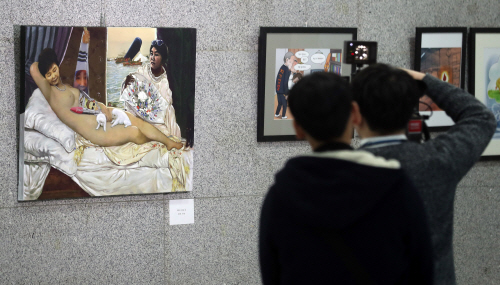 '박근혜 누드그림' 논란 표창원 '앞으로도 예술 자유는 보장'