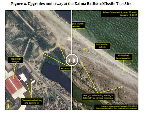 38노스 '北 갈마발사장서 ICBM 시험발사 준비 정황 포착'