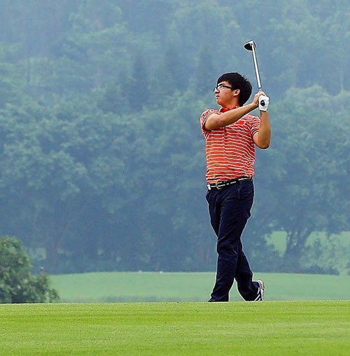 선전국제대회에 참가한 올해 19세의 마티 두. 골프 관계자들은 중국 톱 랭커인 두가 국내 골프 열기를 끌어올릴 것이라 기대하고 있다.