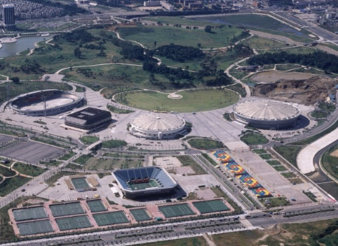 서울 송파구 올림픽공원내 경기장 모습.