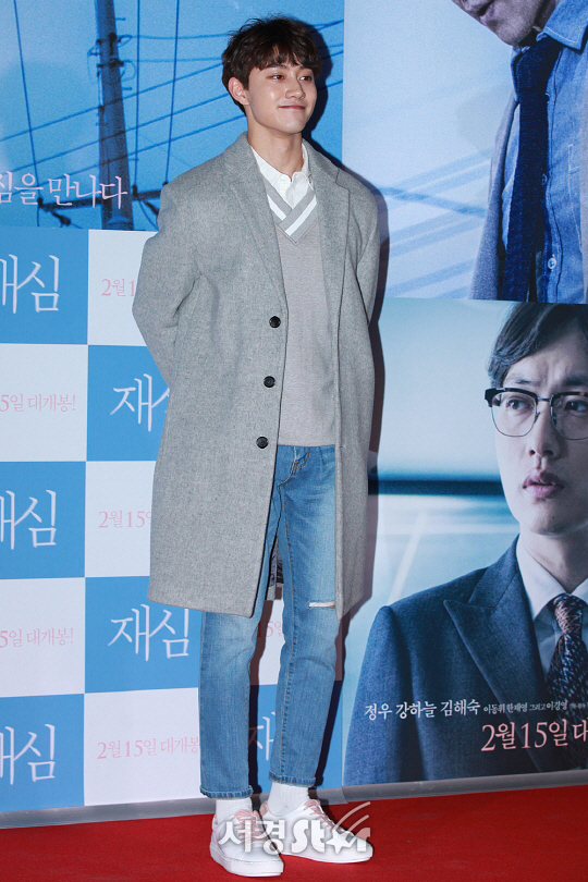 배우 곽동연이 7일 오후 서울 행당동 왕십리 CGV에서 열린 영화 ‘재심’ VIP시사회에서 포토타임을 갖고 있다.