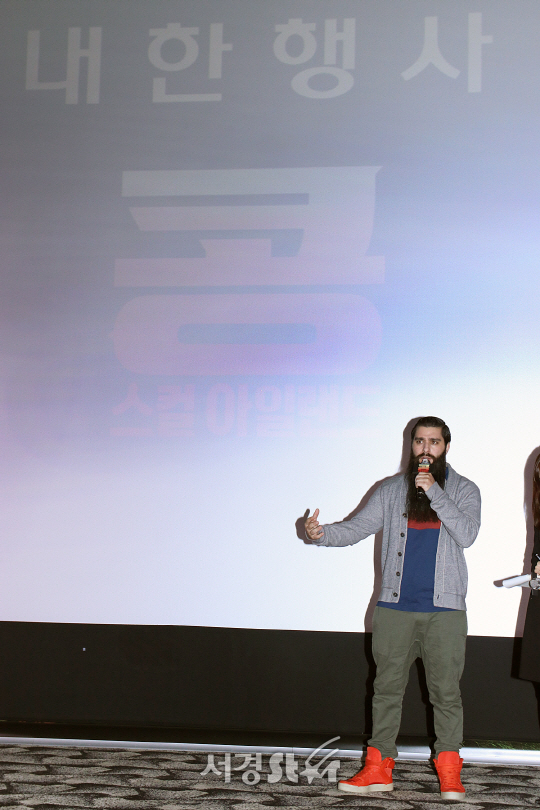 조던 보그크-로버츠 감독이 15일 열린 영화 ‘콩: 스컬 아일랜드’ 내한 기자회견에 참석했다.