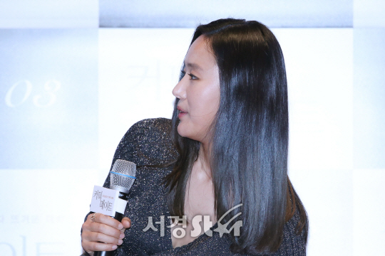 배우 윤진서가 20일 열린 영화 ‘커피 메이트’ 언론시사회에 참석했다.