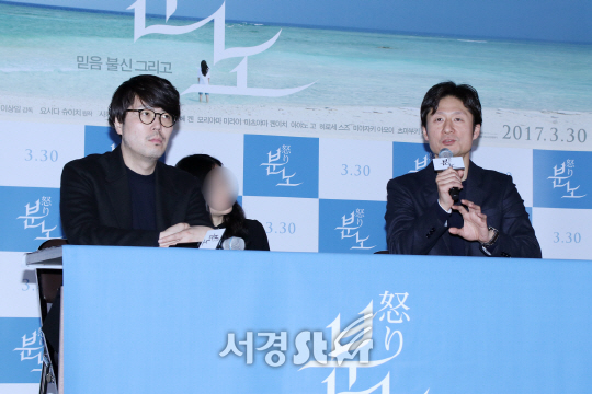 카와무라 겐키 프로듀서와 이상일 감독이 21일 열린 영화 ‘분노’ 언론시사회에 참석했다.