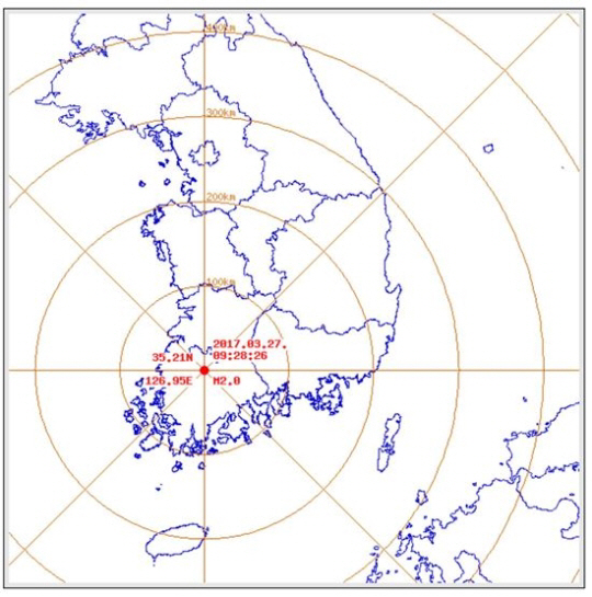 광주서 규모 2.0 지진, 극소수 사람만 느끼는 수준 ‘두번 째 발생’