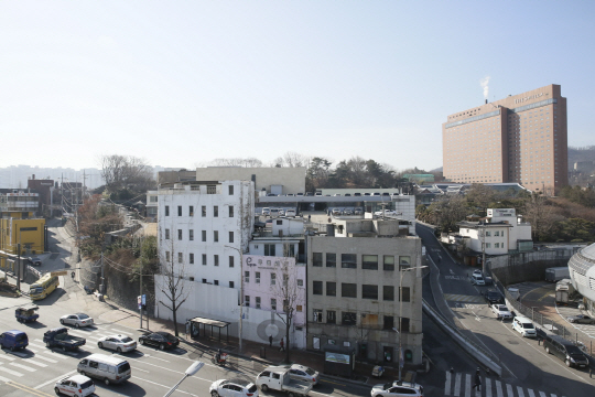 다산성곽길 입구 현재