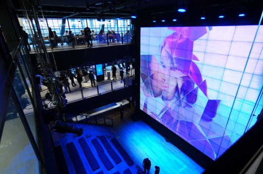 삼성전자의 미국 뉴욕 맨해튼 마케팅 거점 ‘837 센터’의 내부 모습. /사진제공=삼성전자