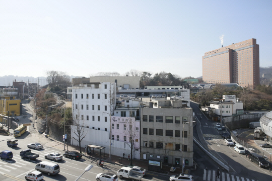 다산성곽길 입구 현재