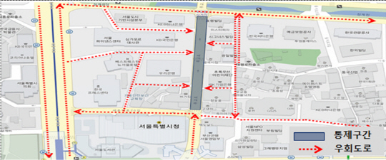 무교로 보행전용거리 운영 구간. /사진제공=서울시