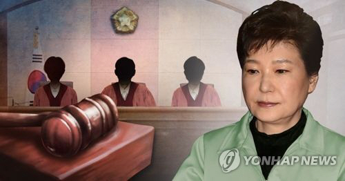 17일 검찰이 박근혜 전 대통령을 뇌물수수 등의 혐의로 재판에 넘긴다./연합뉴스