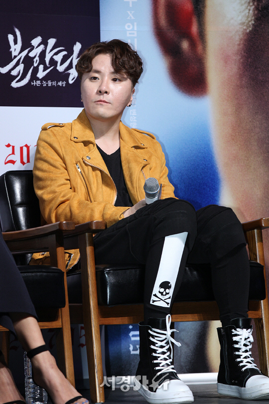 변성현 감독이 19일 서울 강남 압구정동 압구정 CGV에서 열린 영화 ‘불한당, 나쁜 놈들의 세상’ 제작보고회에 참석했다.
