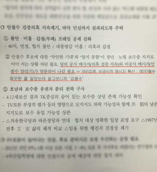 '안철수는 갑철수'…文측, 네거티브 지시했나? 박지원 '십알단 부활'
