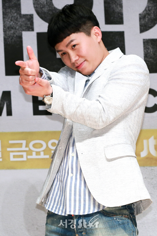 개그맨 양세형이 21일 오후 서울 마포구 JTBC 사옥 JTBC 홀에서 열린 JTBC ‘크라임씬3’ 제작발표회에 참석해 포즈를 취하고 있다./사진=조은정 기자